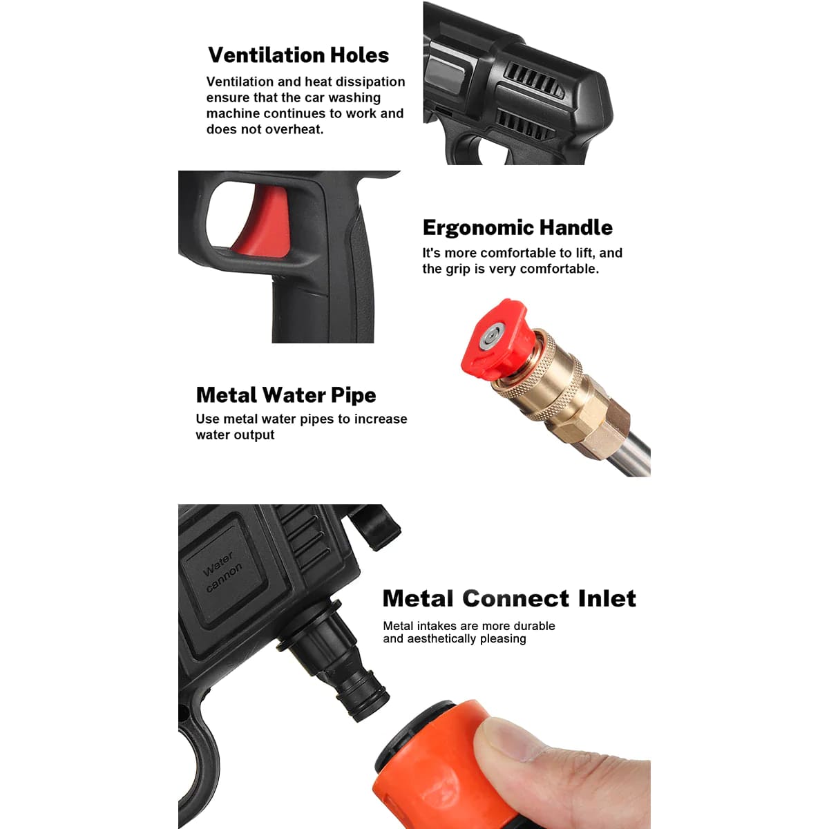 High Pressure Cordless Washer Spray Gun